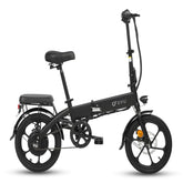 DYU A1F 16inch 25km/h Electric Bike - 250W Motor 36V7.5Ah Battery 30KM Range Disc Brakes - Black